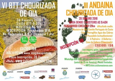 La VI BTT Chourizada de Oia se celebra este domingo