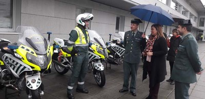 14 nuevas motos para el Subsector de Trfico de la Guardia Civil en Pontevedra