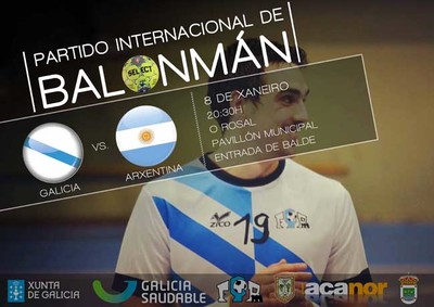 Balonmano internacional 3.0 este lunes en O Rosal