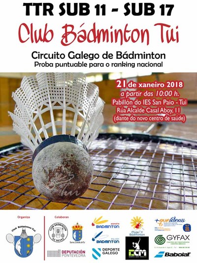Tui acoge este domingo una competicin del Circuito Gallego de Bdminton