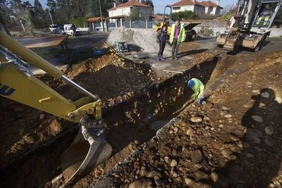 Tomio mellora o saneamento en Rexidouro, Vilachn, Arrotea e Carregal de Abaixo 