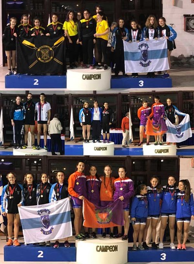 El Club  Remo do Mio de Tui-Seta consigue cinco medallas en el Campeonato Gallego de Remoergometro