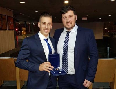 Manuel Garrido y scar Graa reciben sus distinciones del comit olmpico