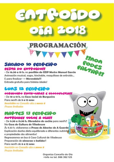 Programacin do Entroido 2018 no Concello de Oia