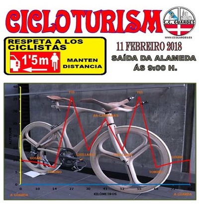 Salida del Club Ciclista Guards este domingo 11 de febrero
