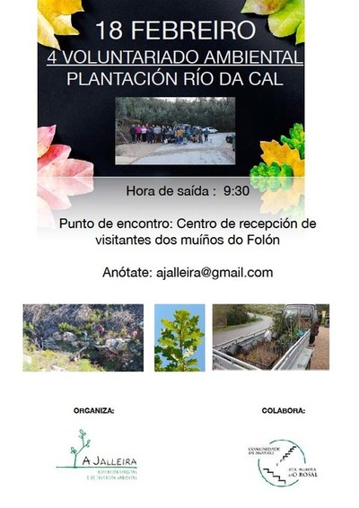 A Jalleira organiza este domingo una plantacin en el Ro da Cal