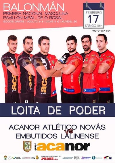 O Acanor Atl. Novs recibe este sbado ao Embutidos Lalinense