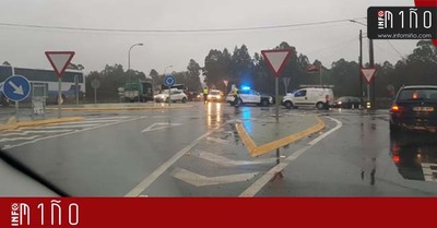 El vuelco de un camin obliga a desviar el trfico en Figueir-Tomio