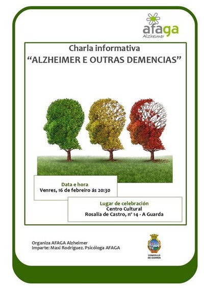-Alzheimer e outras demencias-: charla coa psicloga Maxi Rodrguez este venres no Centro Cultural da Guarda