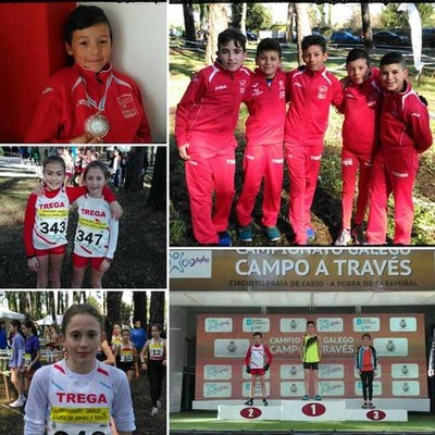 Participacin de Atletismo Trega en el Campeonato de Galicia de Campo a travs