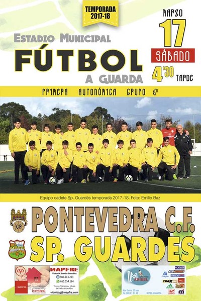 Este sbado o Sporting Guards enfrntase  Pontevedra CF