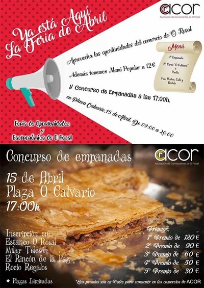 Acor suspende la Feria de Oportunidades y gastronoma prevista para este domingo
