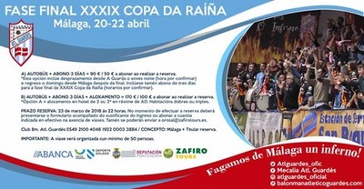 Mlaga se llenar de guardeses en la Copa de la Reina