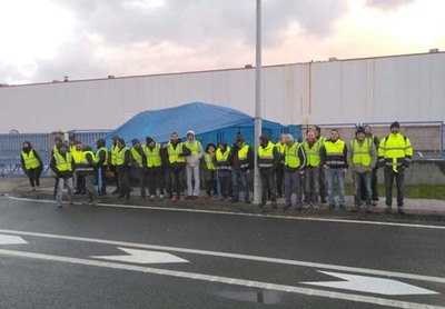 Los trabajadores de IKF Espaa (las Cachadas) han celebrado el pasado lunes su quinta jornada de huelga