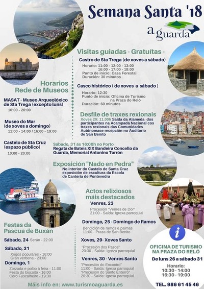 A Guarda celebrar a Semana Santa cunha ampla programacin cultural e as tradicionais procesins 