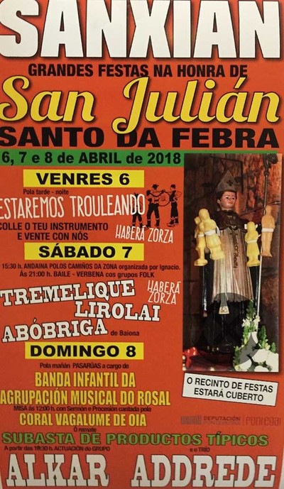 Grandes Festas na honra de San Julin en Sanxin