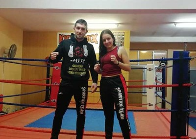Os goianeses Uxa Rodrguez e Charly Lpez participan no Campionato Galego de Kick Boxing