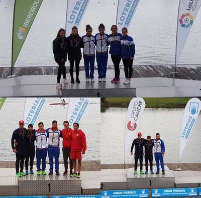 Coleccin de medallas gallegas en la Copa de Espaa de Asturias