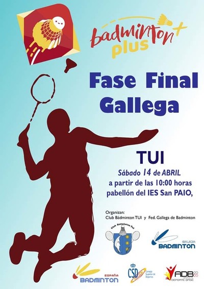 Este sbado se celebra en Tui la final Gallega del Programa Bdminton Plus