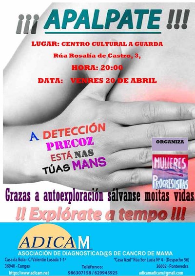 Charla sobre a prevencin precoz do cancro de mama este venres na Guarda