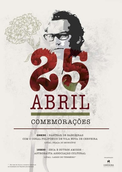 25 de abril assinalado com msicas da liberdade em Cerveira