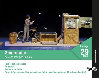 Chega a Tomio esta fin de semana o espectculo de circo, teatro e humor xestual -Sen Remite-
