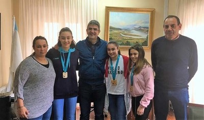 A Guarda felicita s tres judokas que acadaron  o ouro no Campionato Galego de Judo
