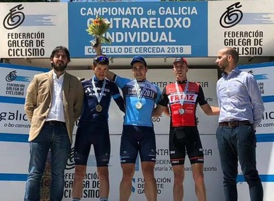 El ciclista guards Aser Estvez Campen de Galicia de Contrarreloj