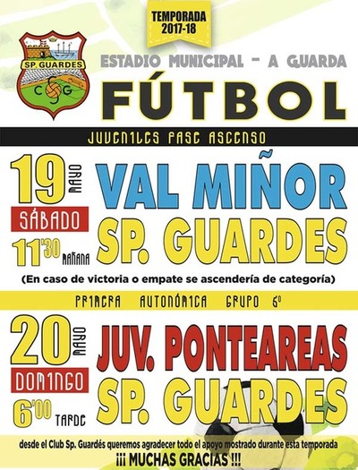Partidos del Sporting Guards para este fin de semana