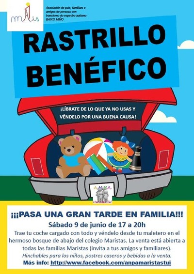 Rastrillo Solidario a favor de -Un Mis- el 9 de junio en Tui