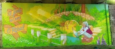 Novo mural no Rosal na estrada de Pas-Cumieira