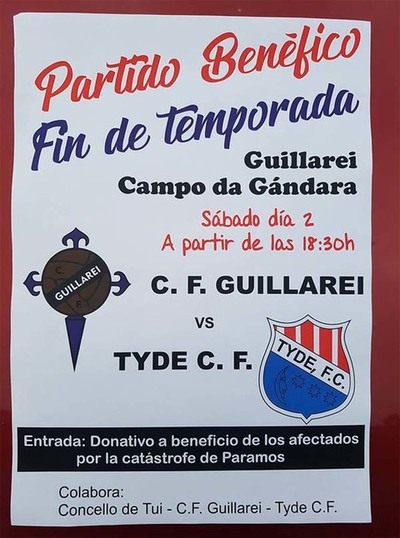 Partido benfico CF Guillarei-Tyde CF este sbado