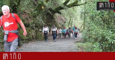 Especial - Casi un centenar de vecinos de A Guarda y Caminha participaron en una andaina por las Fragas do Eume