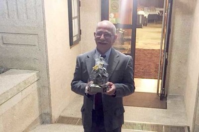 Jose Antonio Juan Bento, delegado do UD Ribera, homenaxeado pola Real Federacin Galega de Ftbol