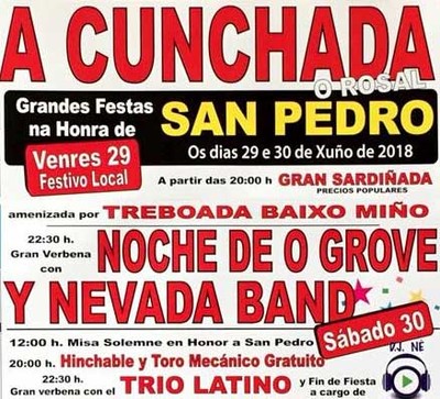 Grandes Festas na honra de San Pedro na Cunchada (O Rosal)
