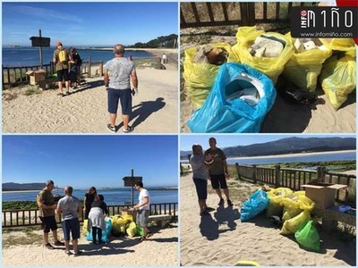 Especial - Voluntarios participaron en la limpieza de playas en A Guarda