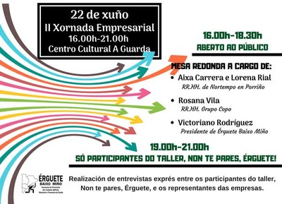 II Xornada Empresarial dentro do taller Non te pares, rguete!