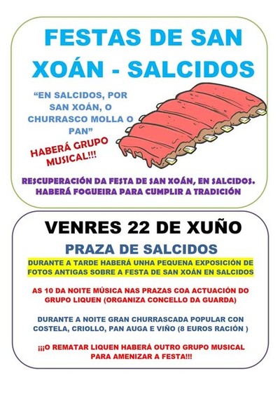 Salcidos celebra as Festas de San Xon este venres