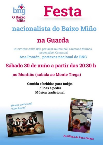 -SUSPENDIDA- Festa nacionalista do Baixo Mio 2018