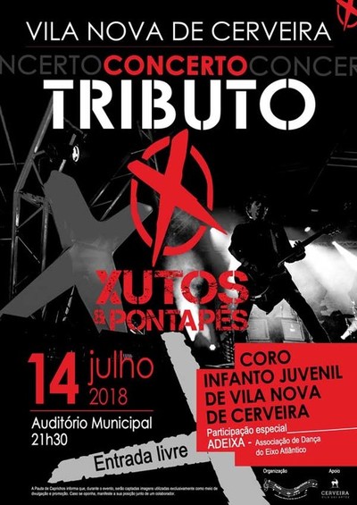Crian�as e jovens de Cerveira prestam -Tributo aos Xutos & Pontap�s-