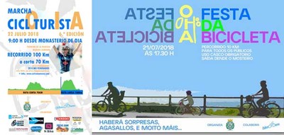 Intenso fin de semana ciclista en Oia