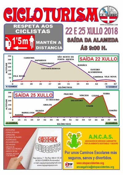 Salidas del Club Ciclista Guard�s este fin de semana