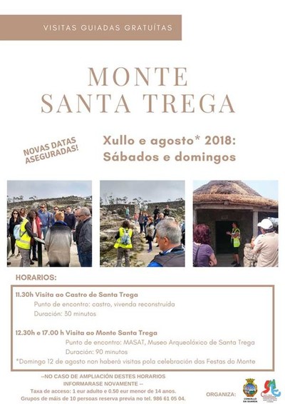 A Guarda ofrece visitas guiadas regulares e gratutas ao Monte Santa Trega ata finais de agosto