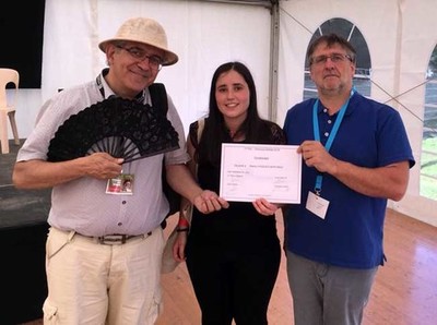 A Guardesa Nadia V�zquez ga�a o I Premio no Concurso Solista de cornamusas en Ch�teau dArs (Francia)