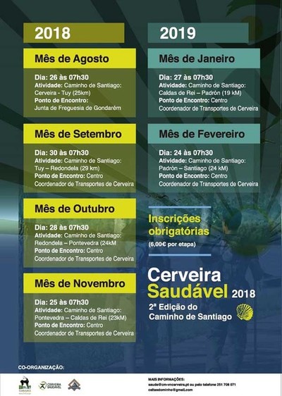 Autarquia promove 2 edio do Caminho de Santigo de Compostela, a p e por etapas