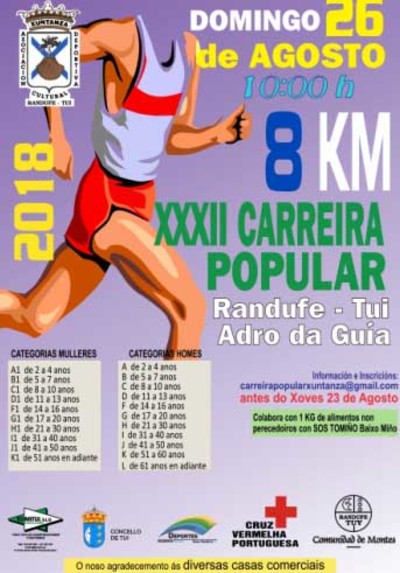 A XXXII Carreira Popular de Randufe celebrarase este domingo