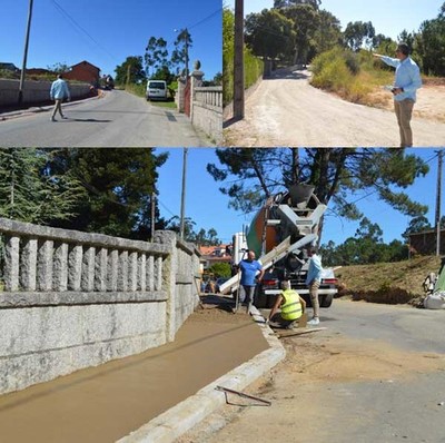 Tomio inviste mis de 200.000 euros en melloras de estradas e beirarras