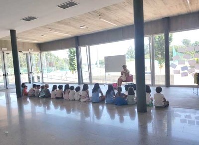 Vinte e catro nenos e nenas coecen os secretos da msica no campamento que organiza a Agrupacin Musical de Goin coa colaboracin do Concello