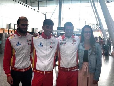 Os Teixugos Lus Fernndez e Brais Castro no Campionato de Europa sub-23 de sllom