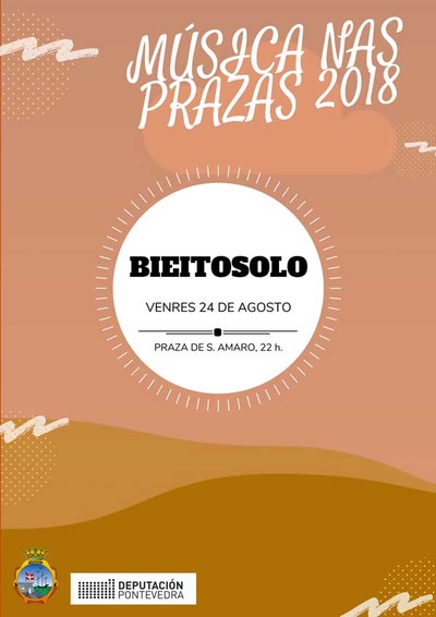 Este venres segunda cita na Guarda de Msica nas Prazas  2018 con -Bieito Solo-